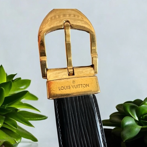 Louis Vuitton Black Epi Leather belt - Picture 5 of 12